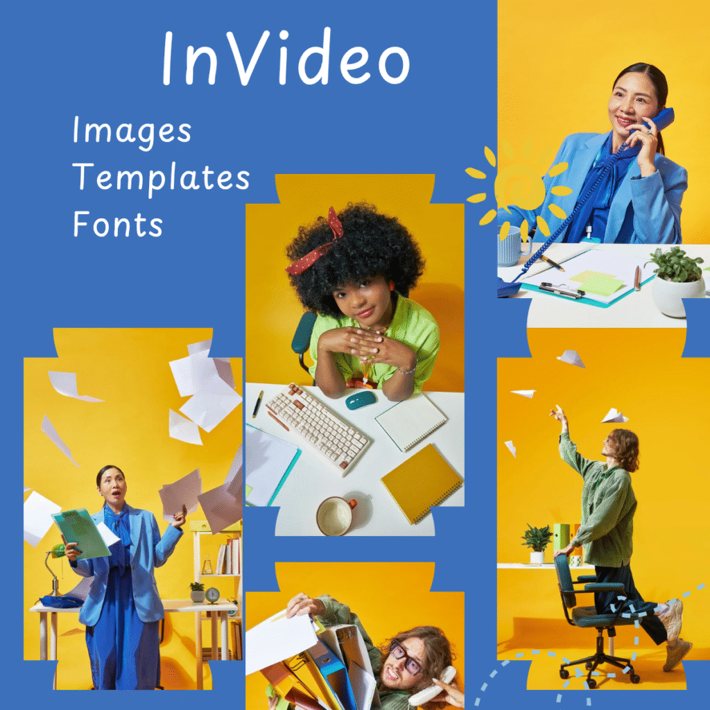 InVideo dashboard with video editing tools