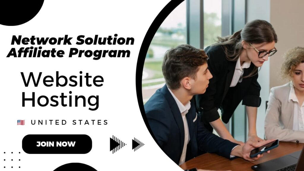 "Network Solutions affiliate program dashboard and hosting services"